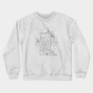 Long live dragons and castle in purple Crewneck Sweatshirt